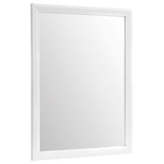 Uttermost 09081 Lahvahn Gloss White Silver Mirror