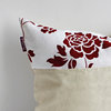 Floral Ocean Linen Stylish Patch Work Pillow Floor Cushion 19.7 by 19.7 inches