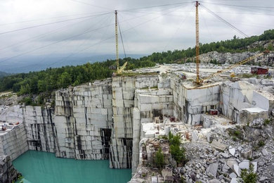 Groundwater fills the Rock of Ages quarrying operation in Barre, Vermont.