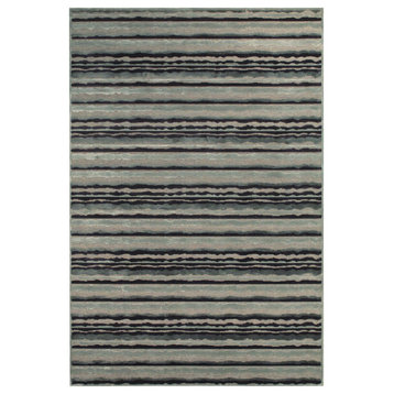 Weave & Wander Bahari Rug, Gray/Silver, 7'6"x10'6"