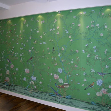 hand painted wallpaper project show