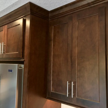 Sherrard  IL New Construction Koch Cabinets Birch Mocha MSI Quartz