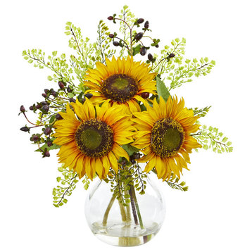 Sunflower Artificial Arrangement in Vase