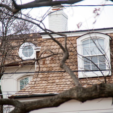 Cedar Shake Shingles with Copper Flashings