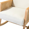 TATEUS Trachin Rocking Chair with Rattan Arms
