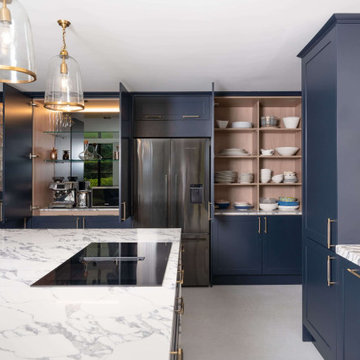 Blue Classic Kitchen in Wheathampstead