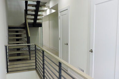 Example of a trendy home design design in Philadelphia