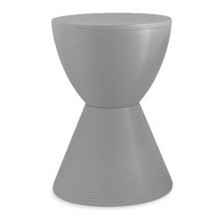 Kartell - Prince AHA Stool, Matte Pigeon - Accent And Garden Stools