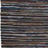 Brown Matador Leather Chindi (30"x50") Rug