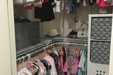An organized baby's closet