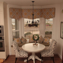 kitchen window seat treatments