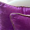 Purple Outdoor Pillows 20"x20" Shimmer Pillow Covers, Velvet, Purple Shimmer