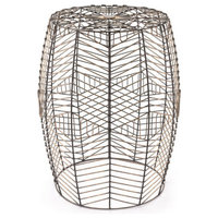 Zuo Modern Wired Garden Seat, Black and Gold