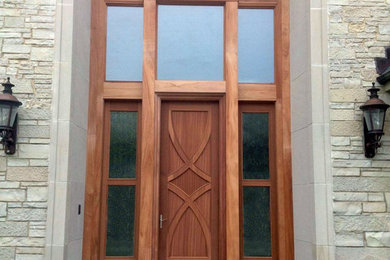 Grand Entrance to a Barrington Hills, IL Home with a Simpson Wood Door