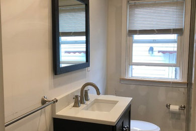 Bathroom with custom medicine cabinet
