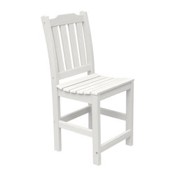 Highwood USA - Lehigh Counter-Height Side Chair, White - Outdoor Bar Stools And Counter Stools