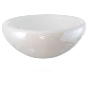Whitewashed Bowl, 13" Pearl