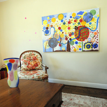 Painting "Spring" in a beautiful Stanford home