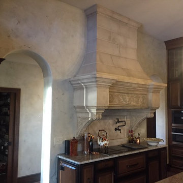 Old, worn plaster finish