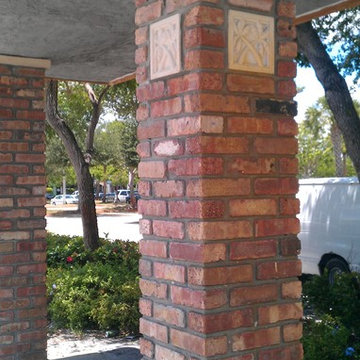 brick columns and block columns