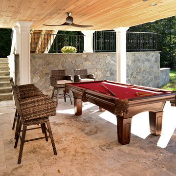 Exterior Remodel Turns Home Backyard into Gorgeous Retreat in Great Falls, Va