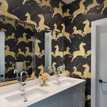 Bold Zebra Bathroom