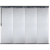 Dappled Iron 4-Panel Track Extendable Vertical Blinds 48-88"W