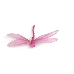 Shea's Wildflower - 12" Dark Pink Dragonfly - Artificial Flower Arrangements