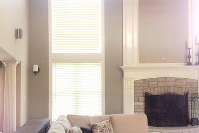 Inspiration for a large loft-style family room remodel in Chicago