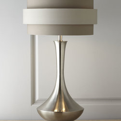 Neutral Orbit-Shade Table Lamp by John-Richard Collection - Table Lamps