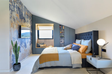 Perfecta simetría_dormitorio y baño para el relax