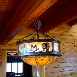Rocking M Ceiling Mount - Chandeliers