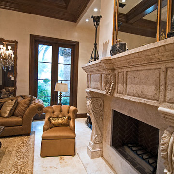 Stone Fireplace Mantels