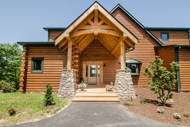 Inspiration for a rustic exterior home remodel in Other