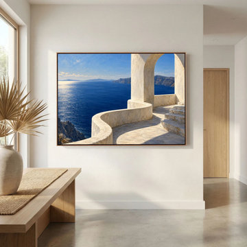 The Sea Terrace - Coastal Entryway Room Visualization