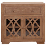 StyleCraft - Saddle Sand One Drawer Two Door Wooden Cabinet 34"H36"Wx14"D - The Saddle Sand One Drawer Two Door Wood Cabinet by StyleCraft is a rubbed wood farmhouse favorite. Crafted with a single drawer and swinging doors, this cabinet is crafted with a decorative open front door with round edges for a clean, composed contemporary look. It combines the best of rustic style with an understated contemporary character that's ideal for a variety of uses in the home.