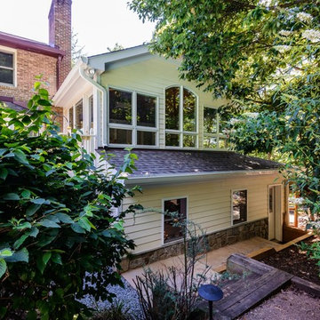 Vienna Transitional Sunroom Garage Addition