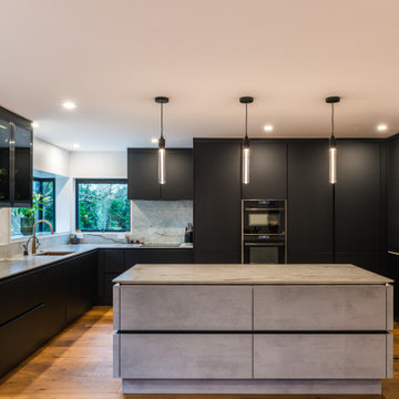 Grey Concrete and Matt Black Renovation