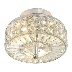 Chic Crystal Basket Flush Mount Ceiling Light Fixture - Flush-mount Ceiling Lighting