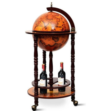 Vintage Globe Wine Stand Bottle Rack