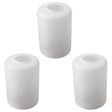 3 Pack Frosted Bubble Glass Shade Seeded Cylinder Shape for Light Fixture