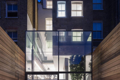 Modern house exterior in London.