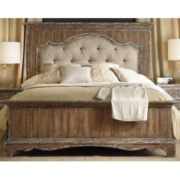 Hooker Furniture Chatelet Cal. King Upholstered Mantle Panel Bed