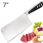 Lux decor collection - 7" Stainless Steel Cleaver - Multi-Purpose Knife – you can easily do daily kitchen tasks like chopping, dicing, slicing, mincing of meat and vegetables with the 7 inch heavy duty stainless steel knife.