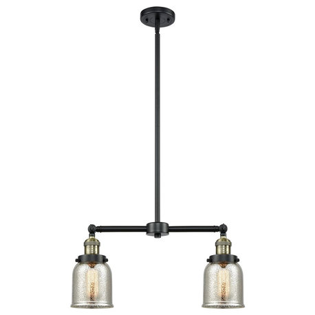 Innovations 2-LT Small Bell 21" Chandelier - Black Antique Brass