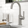 Oletto 1-Hole Kitchen Bar Faucet Spot Free SFS, Model KPF-2822SFS