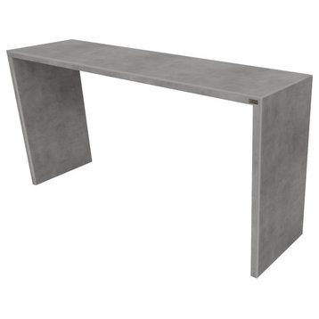 Circa Concrete Console Table, Charcoal