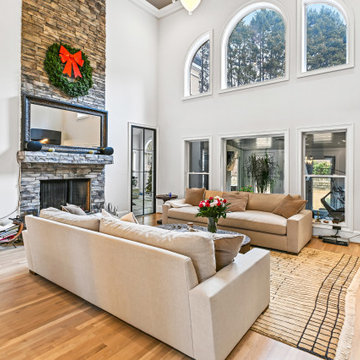 White Oak Refinishing with Bona NordicSeal — Living Room, Hoschton GA