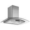 36" Stainless Steel Wall Hood With Arched Glass