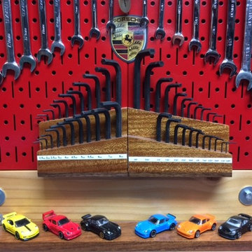 Themed Garage Tool Storage and Organization with Wall Control Pegboard